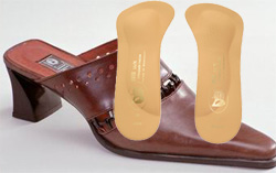 Полустелька Lux ортопедическая для обуви с узким носком и модельной обуви (пара)