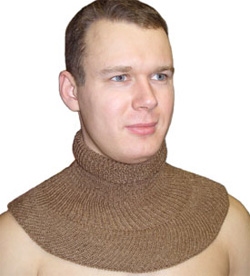 Лечебно-профилактический зимний шарф-воротничок из настоящей верблюжей шерсти