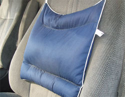 Гречишная подушка-валик под спину для водителя